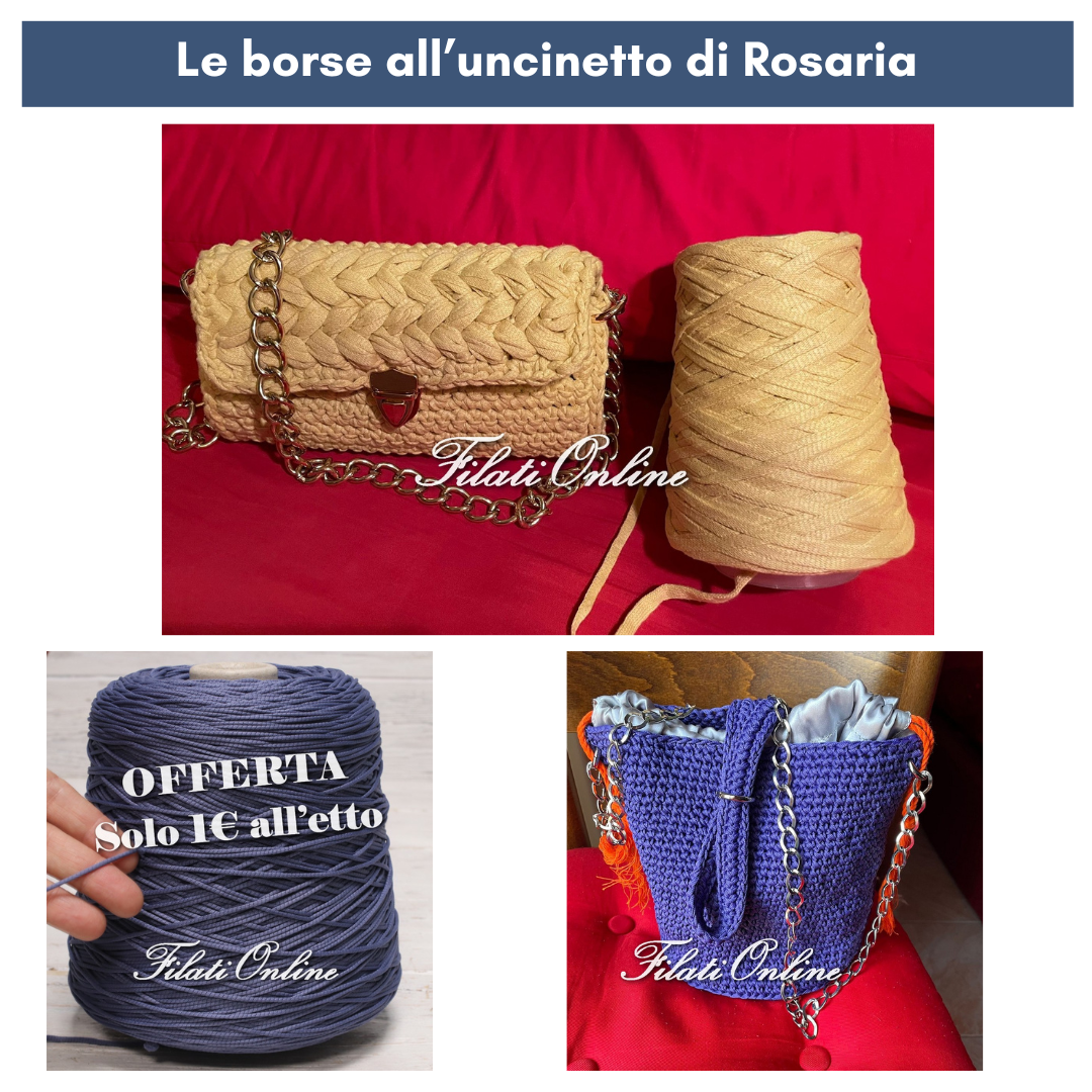 Borse di Lavoro a Maglia, Borsa Filati Borsa Porta Lavoro