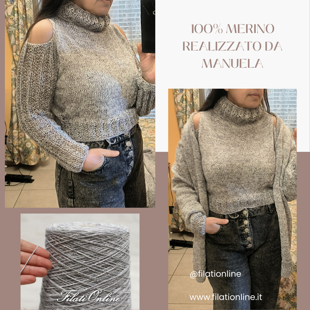 TUTORIAL MAGLIONE DONNA CON MANICHE A SBUFFO - DOLCE MOHAIR 