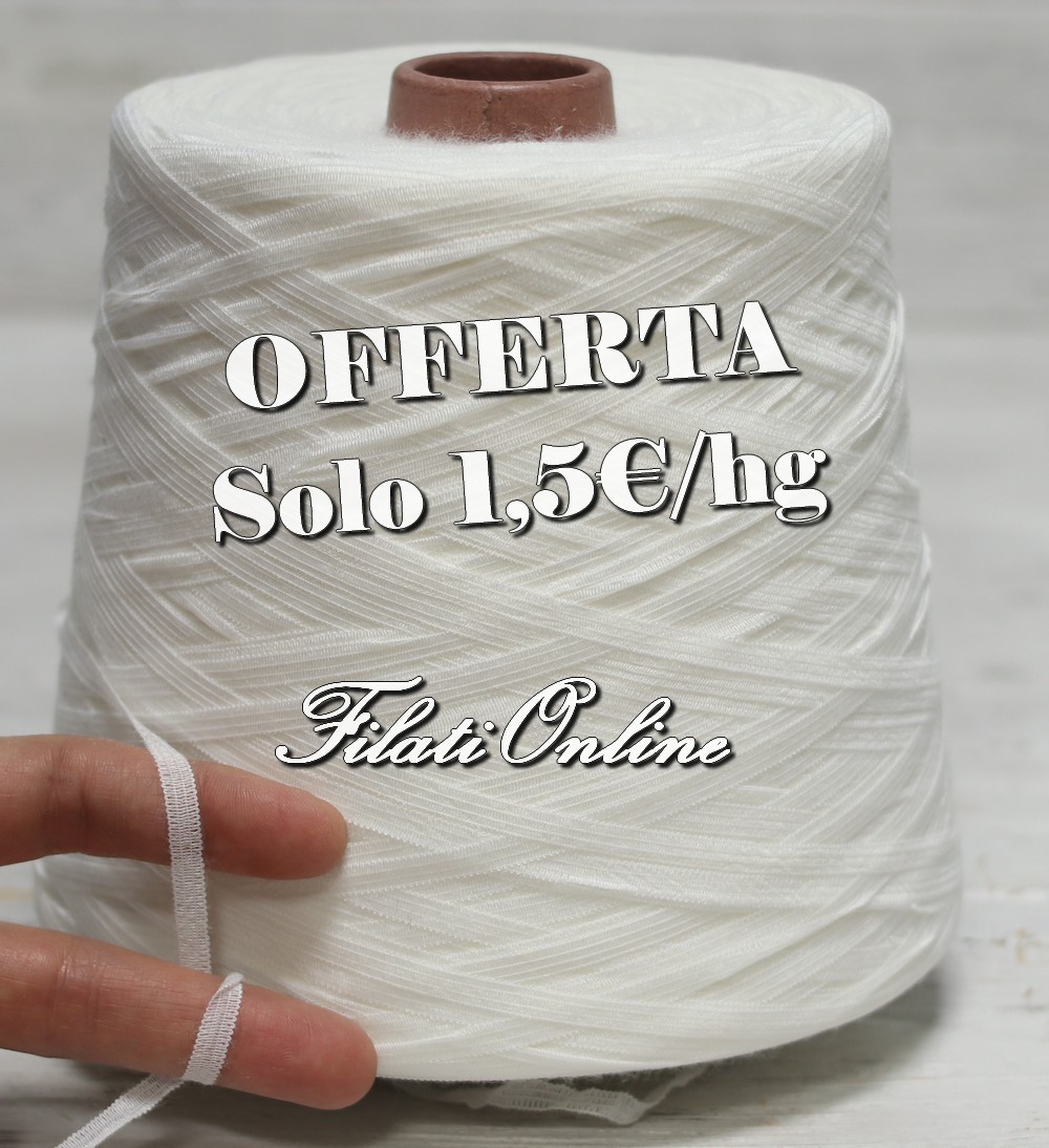 Fettuccia per uncinetto cotone elastica prezzi vendita online a